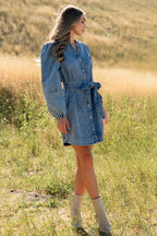 Tora Denim Dress | Light Wash